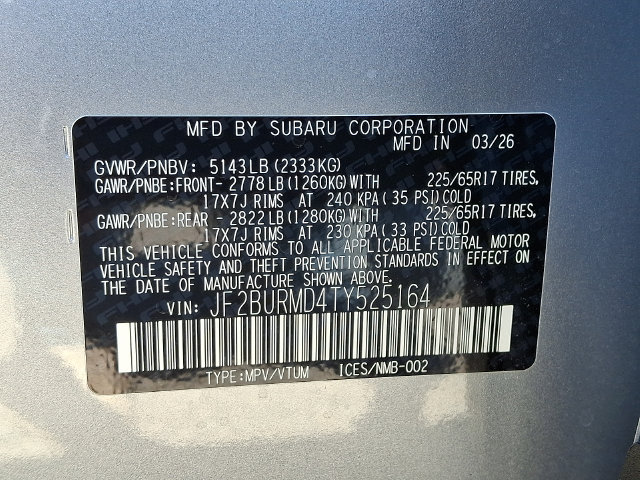 New 2026 Subaru Outback Wilderness AWD/4WD image 18
