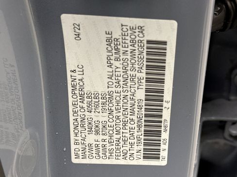 Used 2022 Honda Civic Sport Touring image 11