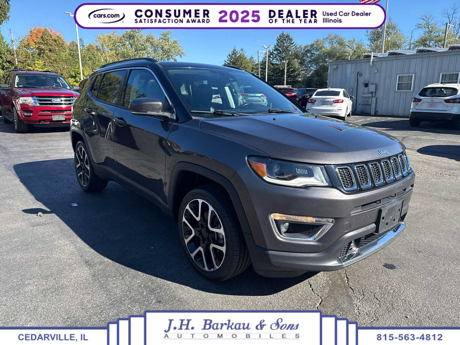 Used 2021 Jeep Compass Limited w/ Sun and Sound Group AWD/4WD image 1