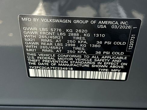 New 2026 Volkswagen Atlas Cross Sport SEL Premium R-Line AWD/4WD image 24