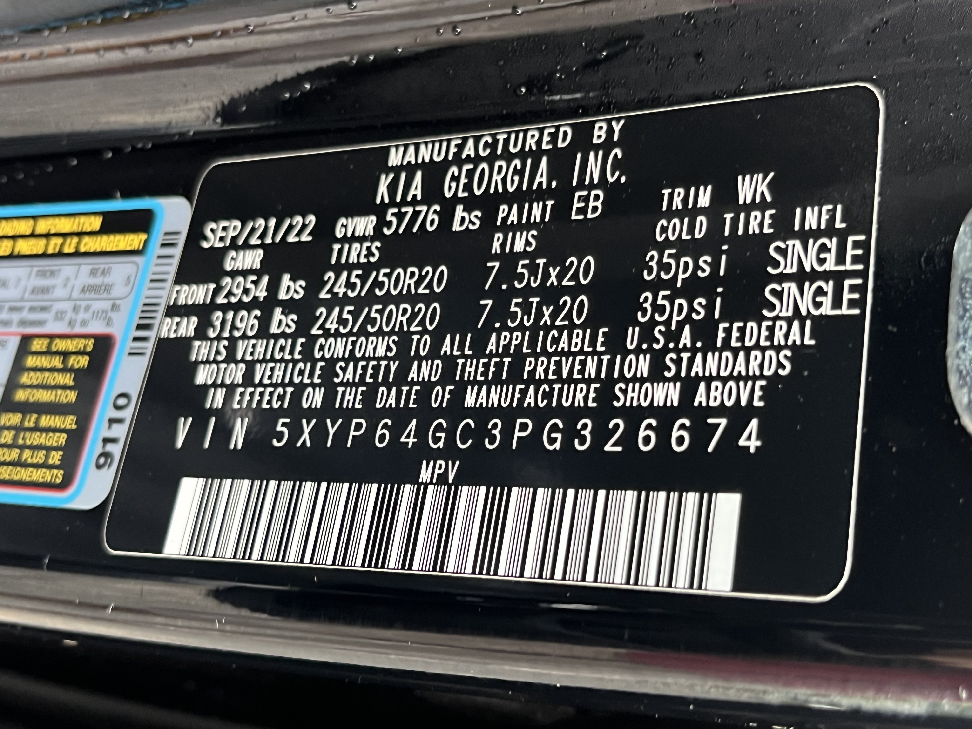 Used 2023 Kia Telluride S w/ S Sunroof Package FWD image 28