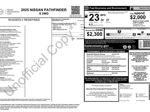 Used 2025 Nissan Pathfinder S FWD image 50