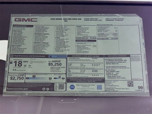 New 2026 GMC Sierra 1500 SLE w/ Preferred Package image 20