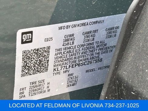 Used 2025 Chevrolet Trax LS w/ LS Convenience Package FWD image 10