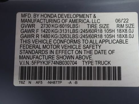 Used 2022 Honda Ridgeline RTL-E image 29