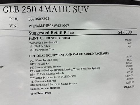 New 2025 Mercedes-Benz GLB 250 4MATIC image 16