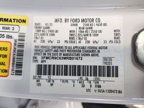 Certified 2021 Ford Bronco Sport Outer Banks image 26