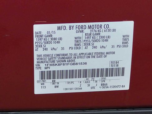 Used 2015 Ford Explorer Limited AWD/4WD image 38