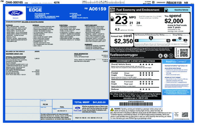 Used 2024 Ford Edge SE w/ Black Appearance Package AWD/4WD image 37