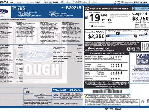 Certified 2023 Ford F150 Lariat w/ Equipment Group 502A High AWD/4WD image 8