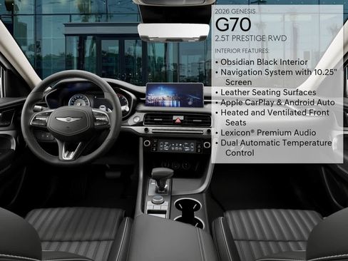 Certified 2026 Genesis G70 2.5T Prestige RWD image 17