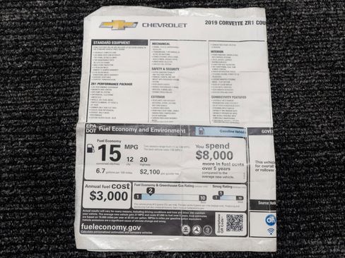 Used 2019 Chevrolet Corvette ZR1 image 83