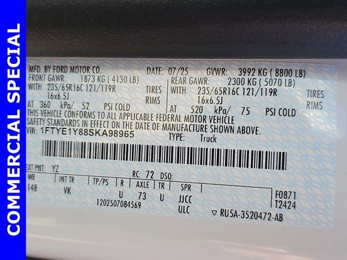 New 2025 Ford Transit 150 Low Roof image 43