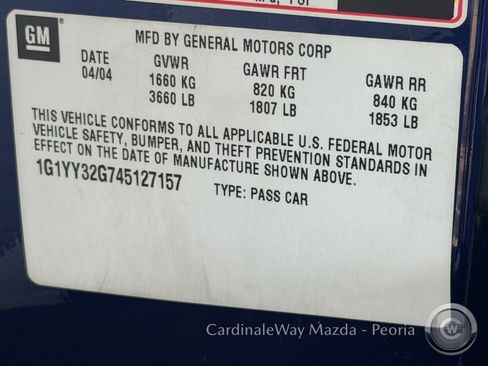 Used 2004 Chevrolet Corvette Convertible w/ Preferred Equipment Group RWD image 18