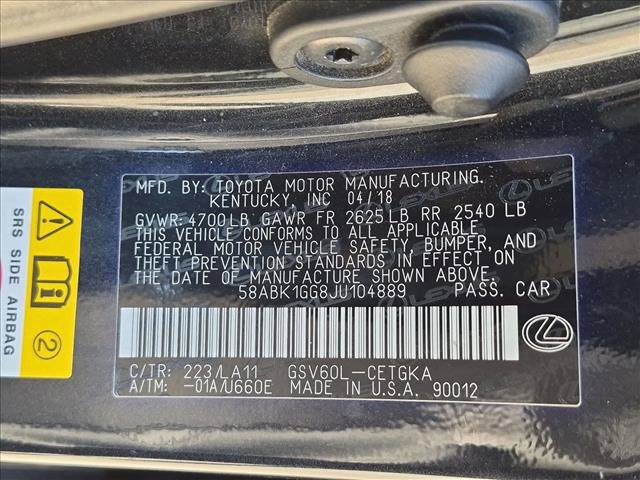 Used 2018 Lexus ES 350 w/ Navigation System Package FWD image 25