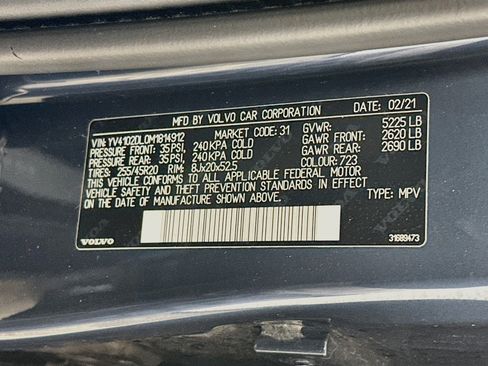 Used 2021 Volvo XC60 T5 Inscription w/ Protection Package Premier FWD image 12