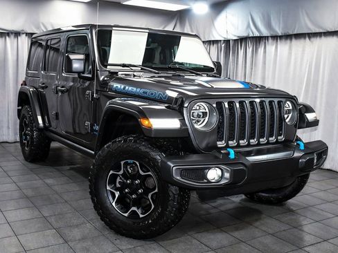 Used 2022 Jeep Wrangler Unlimited Rubicon 4xe w/ Cold Weather Group image 3