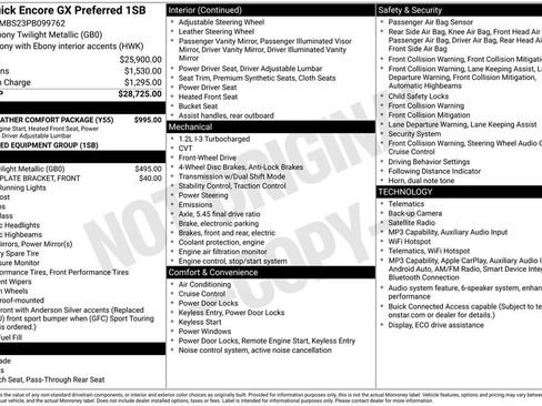 Used 2023 Buick Encore GX Preferred w/ Cold Weather Comfort Package image 2