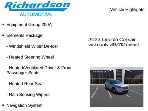 Used 2022 Lincoln Corsair Reserve w/ Elements Package AWD/4WD image 11