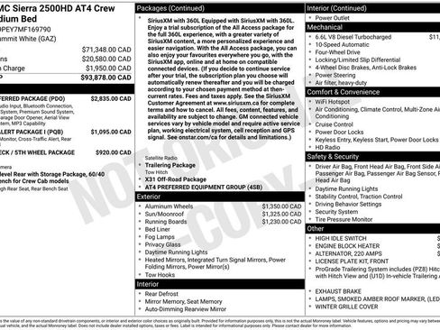 Used 2021 GMC Sierra 2500 AT4 w/ AT4 Preferred Package AWD/4WD image 1