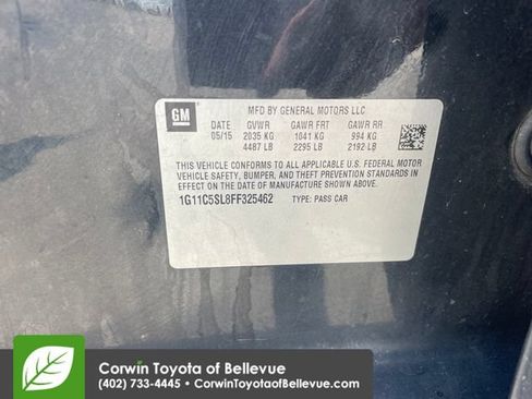 Used 2015 Chevrolet Malibu LT w/ Power Convenience Package FWD image 23