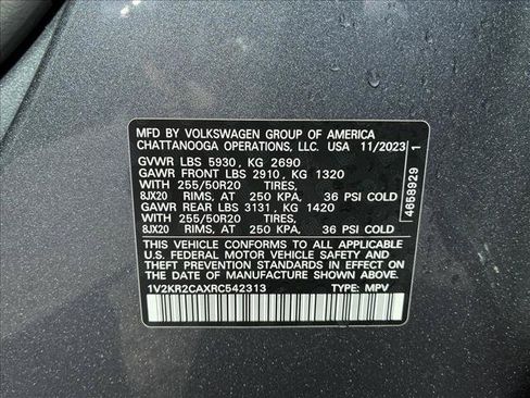 Used 2024 Volkswagen Atlas SE AWD/4WD image 15