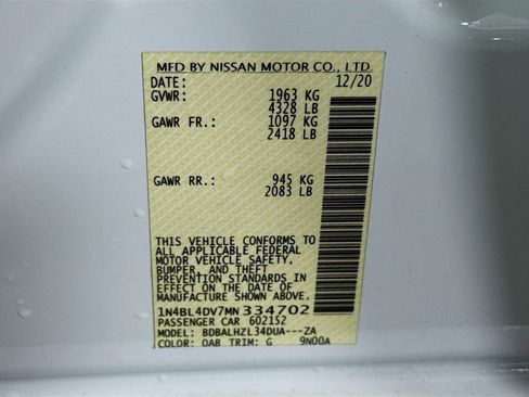 Used 2021 Nissan Altima 2.5 SV image 40