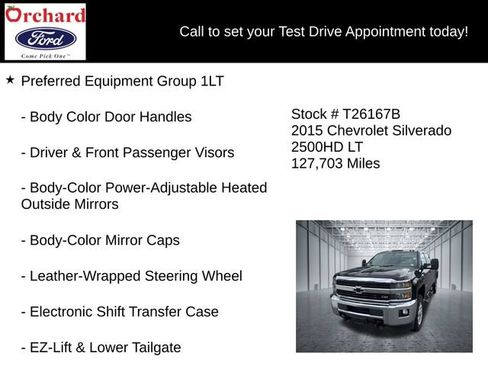 Used 2015 Chevrolet Silverado 2500 LT w/ LT Convenience Package AWD/4WD image 13