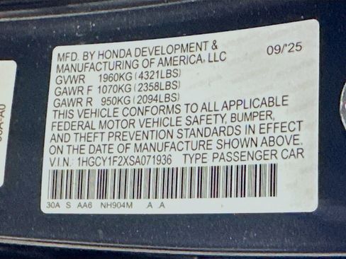 Used 2025 Honda Accord LX image 12