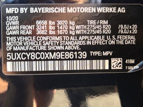 Used 2021 BMW X6 M50i w/ Dynamic Handling Package AWD/4WD image 31