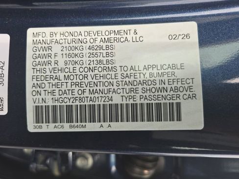 New 2026 Honda Accord Touring image 35