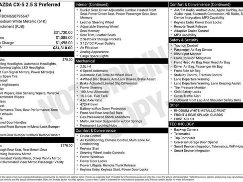 New 2025 MAZDA CX-5 AWD 2.5 S w/ Preferred Package image 39