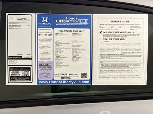 Certified 2023 Honda Civic Sport image 49