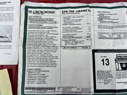 Used 1994 Dodge Ram 1500 Truck 2WD Regular Cab image 83