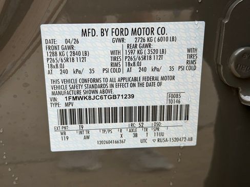 New 2026 Ford Explorer Tremor w/ Tremor Ultimate Package AWD/4WD image 35