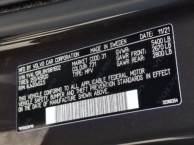 Used 2022 Volvo XC60 B5 Inscription w/ Advanced Package AWD/4WD image 28