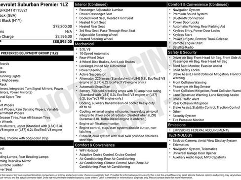 New 2026 Chevrolet Suburban Premier image 28