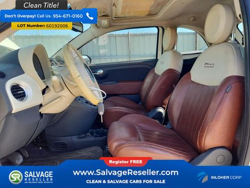 Used 2012 FIAT 500 Lounge w/ Luxury Leather Pkg FWD image 9