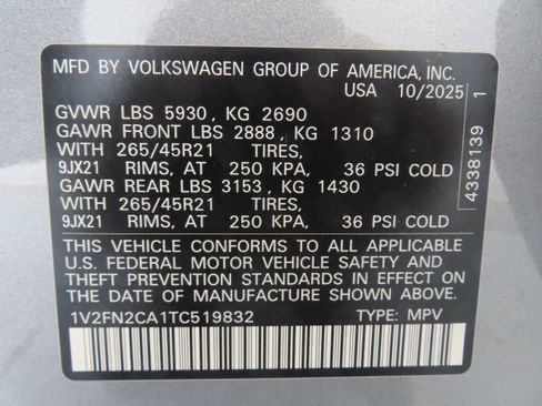 New 2026 Volkswagen Atlas SEL Premium R-Line AWD/4WD image 31