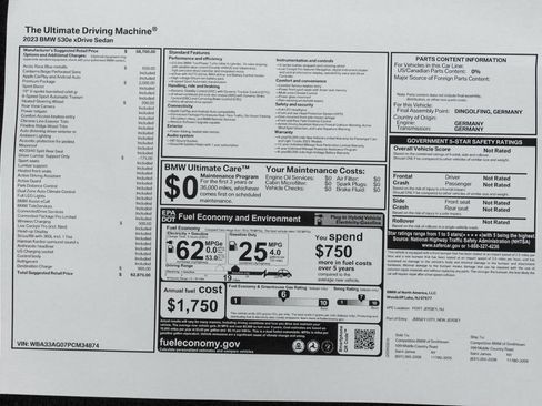 Used 2023 BMW 530e xDrive w/ Premium Package image 55