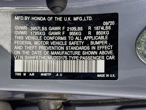 Used 2021 Honda Civic EX image 31