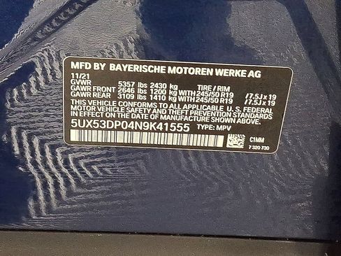 Used 2022 BMW X3 xDrive30i w/ Convenience Package AWD/4WD image 29