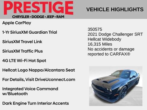 Used 2021 Dodge Challenger SRT Hellcat image 8