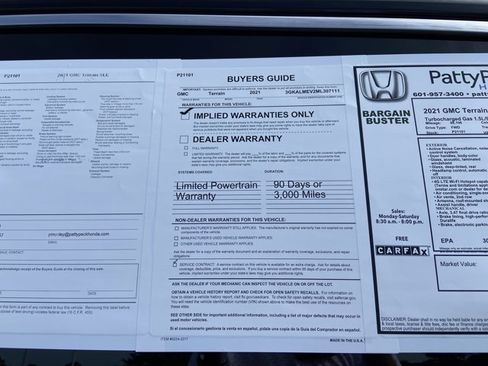 Used 2021 GMC Terrain SLE w/ Driver Convenience Package FWD image 5