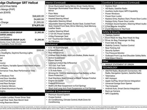 Used 2023 Dodge Challenger SRT Hellcat RWD image 28