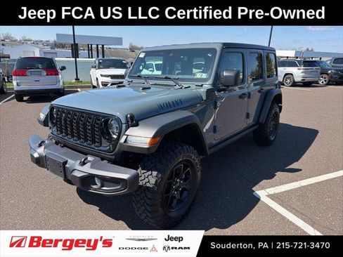 Certified 2025 Jeep Wrangler Unlimited Sport S 4xe image 1