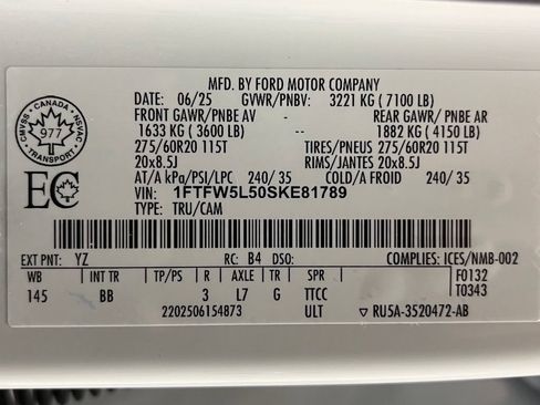 Used 2025 Ford F150 Lariat AWD/4WD image 63
