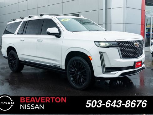 Used 2021 Cadillac Escalade ESV Premium Luxury w/ Driver Assist Tech Package image 1