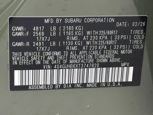 New 2026 Subaru Crosstrek 2.5i image 24