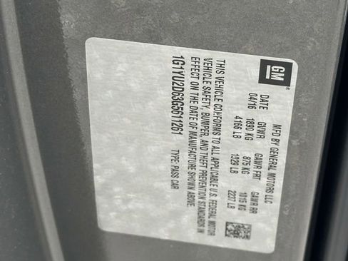 Used 2016 Chevrolet Corvette Z06 w/ 3LZ Preferred Equipment Group image 35